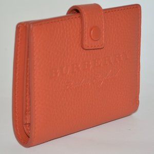 NWT BURBERRY  SOFT LEATHER LAKESIDE BI - FOLD WALLET